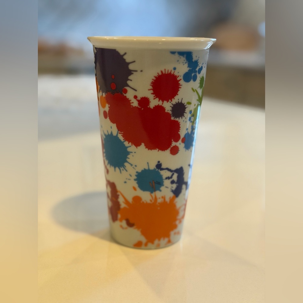 Colorful Splatter Design Tumbler